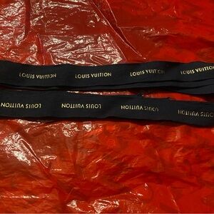 Louis Vuitton Navy Blue and Gold Ribbon